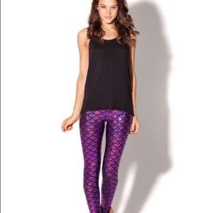 Black Milk Clothing - Purple Mermaid Leggings-LTD